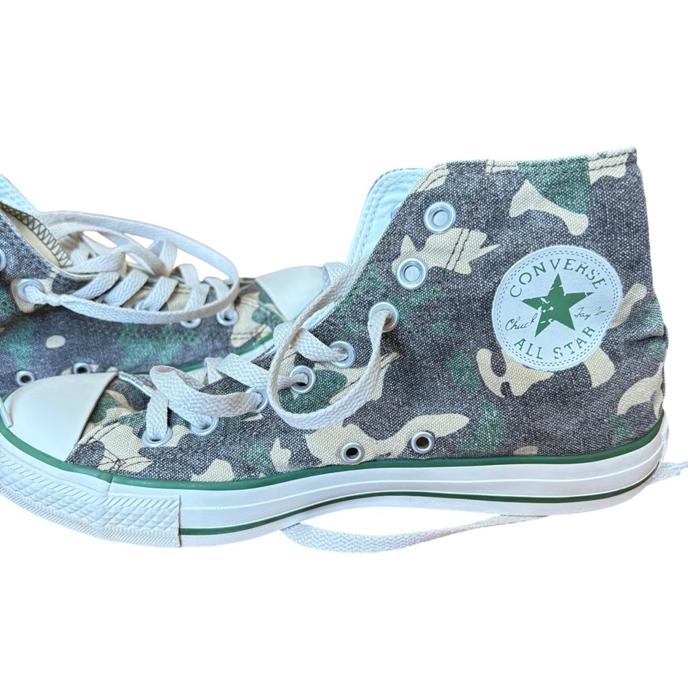 Converse' All Star High Top Sneakers in Green Camo